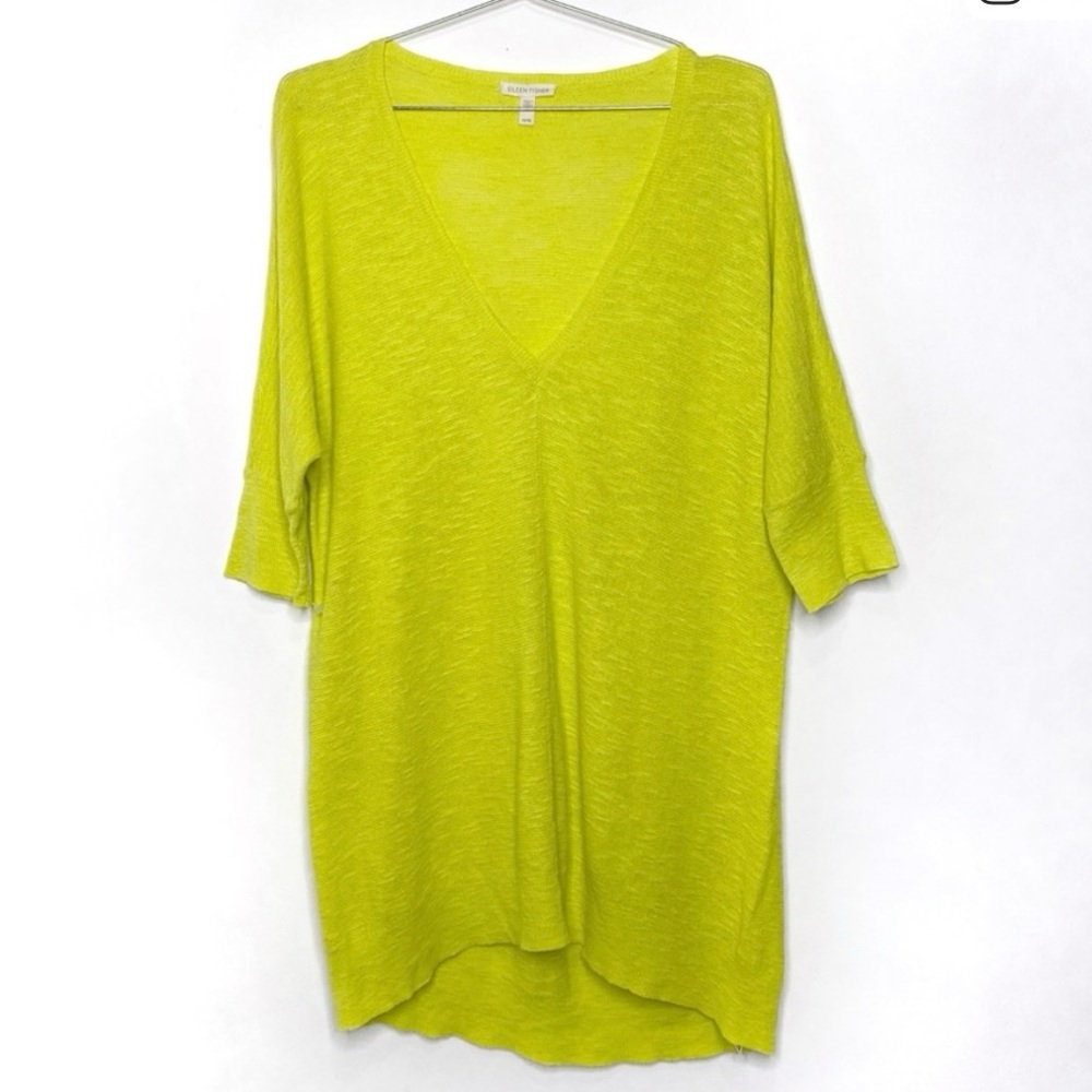 Eileen Fisher Linen Blend Dolman Sleeve Sweater